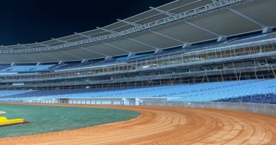 Supervisan avances del estadio de béisbol Látigo Chávez