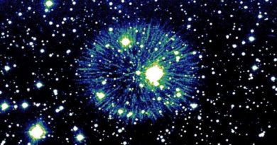 Capturan imágenes telescópicas de una explosión estelar que se apreció en la Tierra hace casi 850 años
