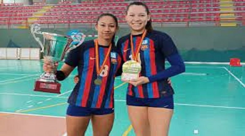 Dupla venezolana gana la Copa Princesa de Voleibol con el Barcelona en España