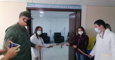 Inauguran sala de quimioterapia del hospital Doctor Luis Razetti en Barinas