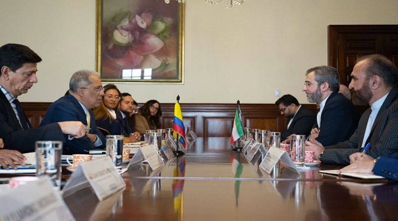 Vicecanciller iraní se reúne con su homólogo colombiano en Bogotá