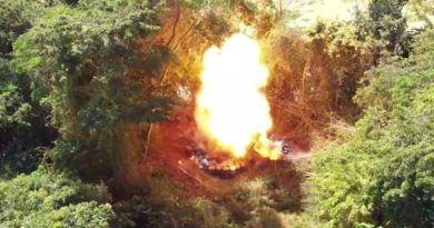 FANB destruye campamento Tancol en ribera del Río Santa Ana en el Zulia