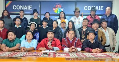 Movimiento Indígena ecuatoriano evaluará posibles movilizaciones ante crisis política