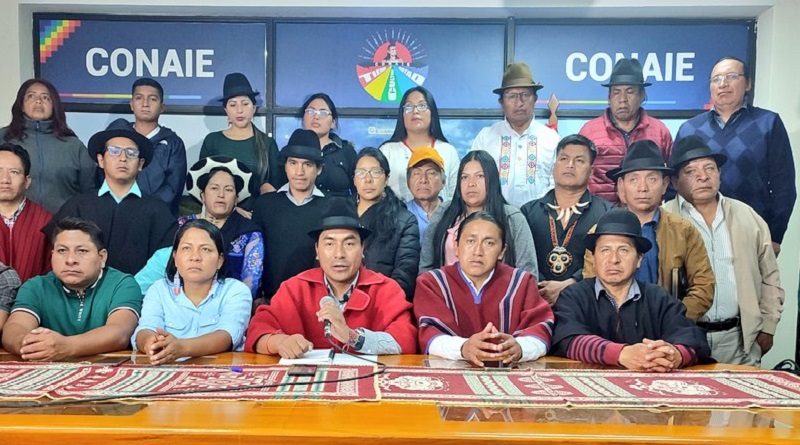 Movimiento Indígena ecuatoriano evaluará posibles movilizaciones ante crisis política