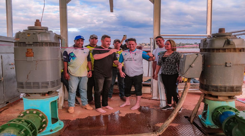 Inaugurada toma de agua en Ciudad Orinoco que beneficia al 90 % de la población.