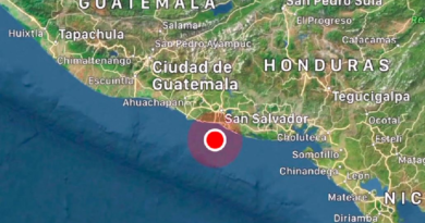 Registran sismo de magnitud 5.8 en El Salvador