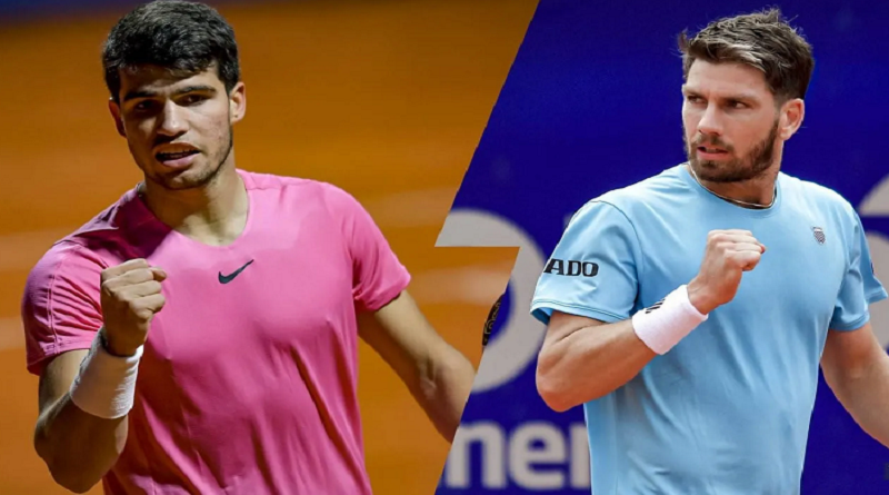Tenistas Alcaraz y Norrie debaten campeonato del Argentina Open