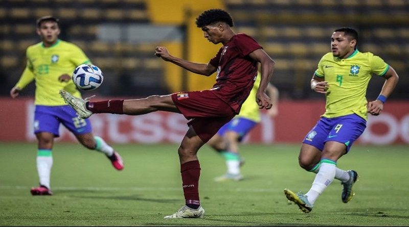 Venezuela cae goleada ante Brasil en Sudamericano Sub-20