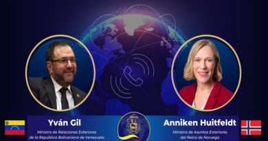 Canciller Yván Gil y ministra del Reino de Noruega afianzan relaciones bilaterales de paz