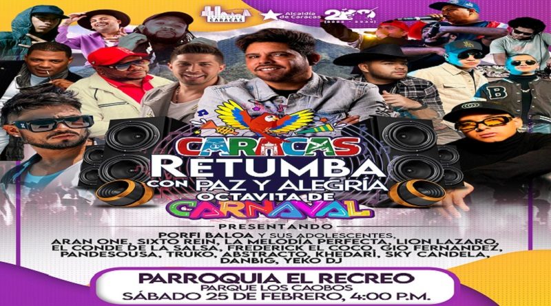 Gobierno de Caracas celebra Octavita de Carnaval 2023 para el disfrute de grandes y chicos
