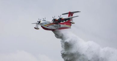 China pone a prueba cuatro prototipos de aviones anfibios AG600M