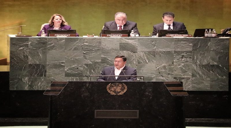 Bolivia solicita acciones para restaurar el equilibrio mundial de las aguas ante la ONU
