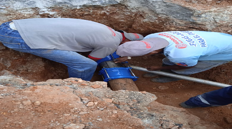 Instalan tubería en el Pozo El Trébol para garantizar suministro de agua potable a más de 650 familias