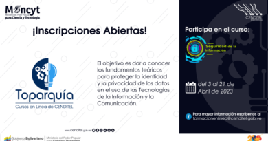 Cenditel dictará curso sobre Seguridad de la Información