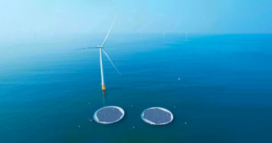Plataforma de energía flotante CNOOC Guanlan zarpó desde provincia de China
