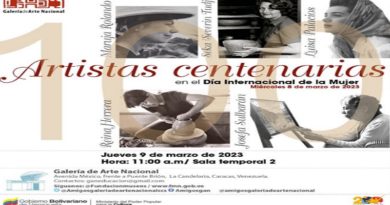GAN inaugurará muestra expositiva Artistas Centenarias