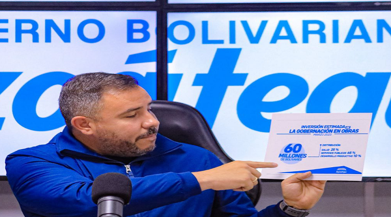 Anuncian plan de gestión de Anzoátegui para el mes de marzo 2023