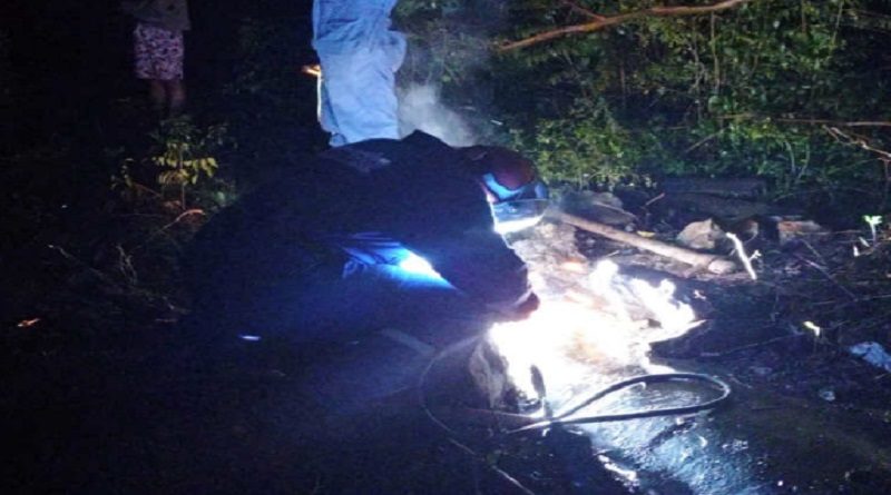 Hidrofalcón corrige botes para recuperar presión de caudal de agua en municipio Federación