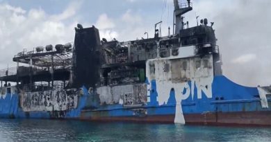 Registran más de 25 fallecidos por incendio de ferry en Filipinas