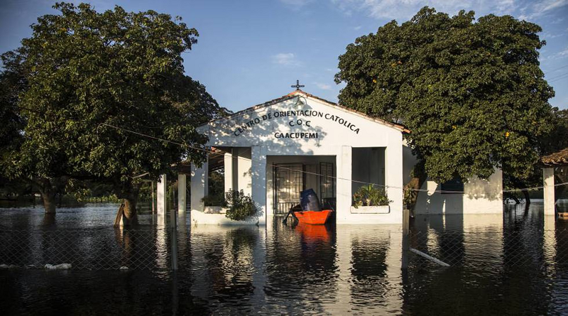 Isla Bonita en situación de emergencia por crecida del Río Paraguay