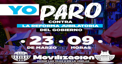 Convocan a paro contra reforma jubilatoria en Uruguay