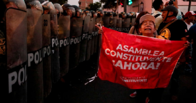 Continúan protestas en la capital de Perú en rechazo a la presidencia Dina Boluarte