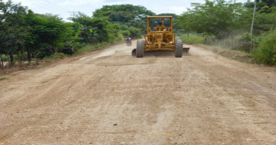 Rehabilitan Vialidad en Biruaca que facilita la distribución de productos agrícolas