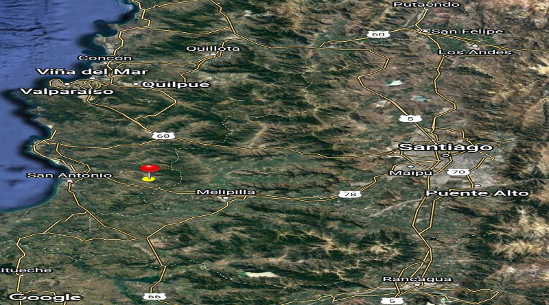 Sismo de magnitud 5,7 sacude el noroeste de Valparaíso Chile