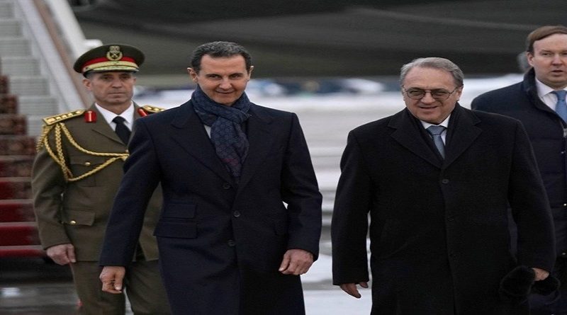 Presidente Bashar al Assad llega a Moscú para reunirse con Putin