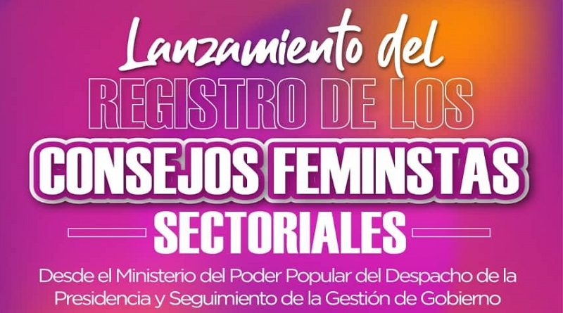 Inician lanzamiento del Registro de los Consejos Feministas en áreas laborales