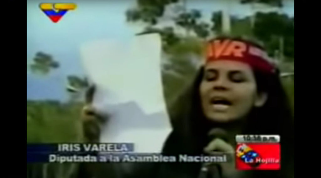 Iris Varela, documento Fuerte Tiuna
