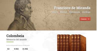 Lanzan nueva página web sobre la obra de Francisco de Miranda