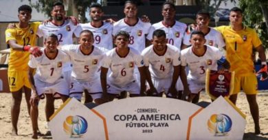 Venezuela cae ante Chile en su segundo compromiso de la Copa América de fútbol playa