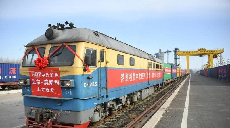 Primer tren de carga proveniente de Pekín parte directo a Moscú