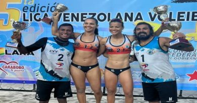 Carabobeños triunfaron en la segunda parada de la Liga Venezolana de Voleibol de Playa