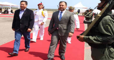 Arriba a Venezuela el presidente del Estado plurinacional de Bolivia Luis Arce