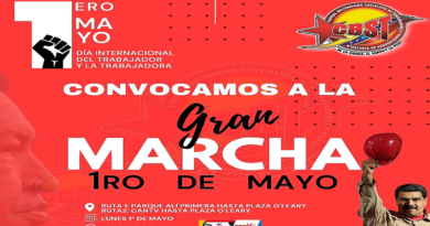 Convocan a movilización este 1° de mayo en el Día Internacional del Trabajador
