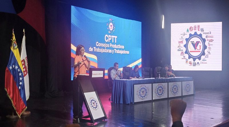 Vicepresidenta Delcy Rodríguez lideró encuentro con trabajadores de las empresas básicas de Guayana