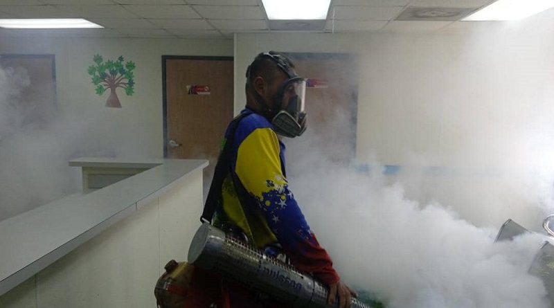 Realizan jornada de fumigación contra el dengue en CDI de Ciudad Caribia