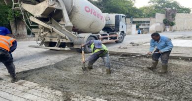 Culminan vaciado de concreto de alta resistencia para pavimento rígido en El Castaño