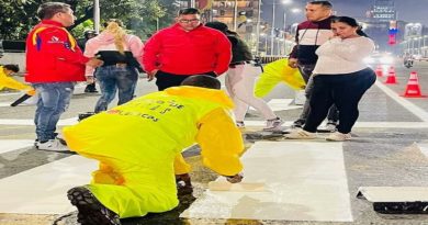 Inician labores de recuperación y demarcación vial en avenida Bolívar de Caracas
