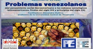 Celarg invita a Seminario en línea sobre problemas venezolanos