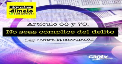 Cantv realiza investigaciones sobre cobro irregular de sus servicios