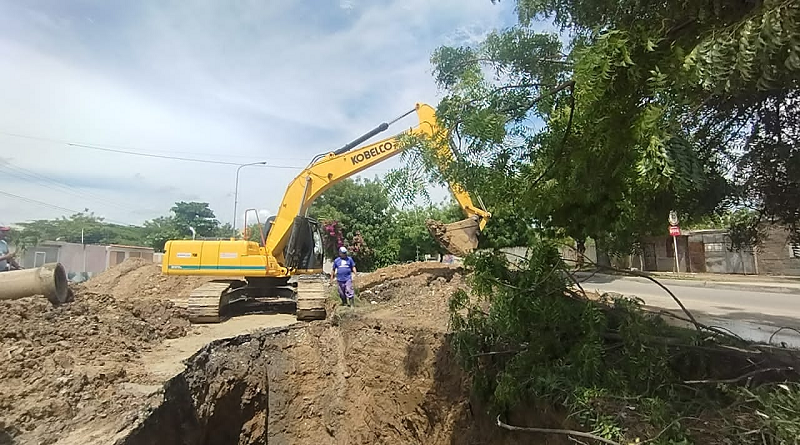 Sustituyen colector de agua pluvial en la comunidad Las Américas en Lara