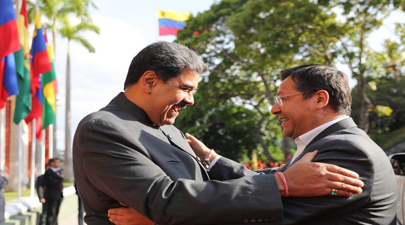 Presidente Maduro recibe a su homólogo Luis Arce en el Palacio de Miraflores