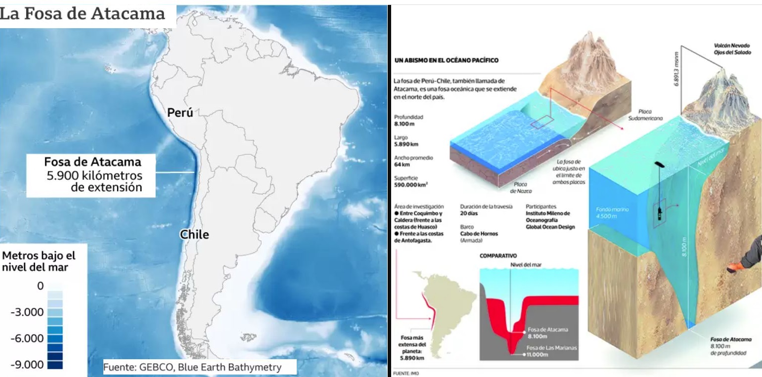 Hallan contaminantes en fosa marina de 8 mil metros del Pacífico