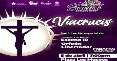 Alcaldía de Caracas invita a obra Teatral Viacrucis en Plaza Los Museos
