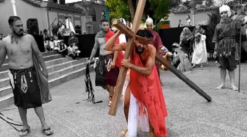 Más de 80 artistas en escena recrearon el Víacrucis de Cristo en Caracas