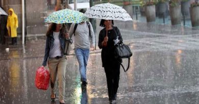 Inameh prevé lluvias de intensidad variable en el país
