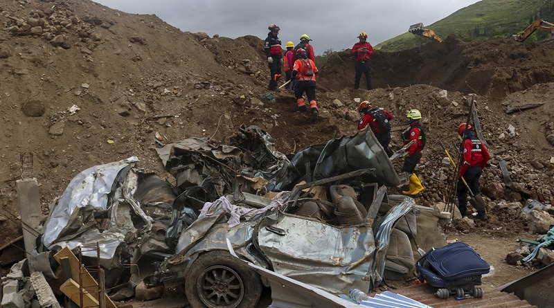 Asciende a 52 el número de fallecidos por alud ocurrido en Ecuador